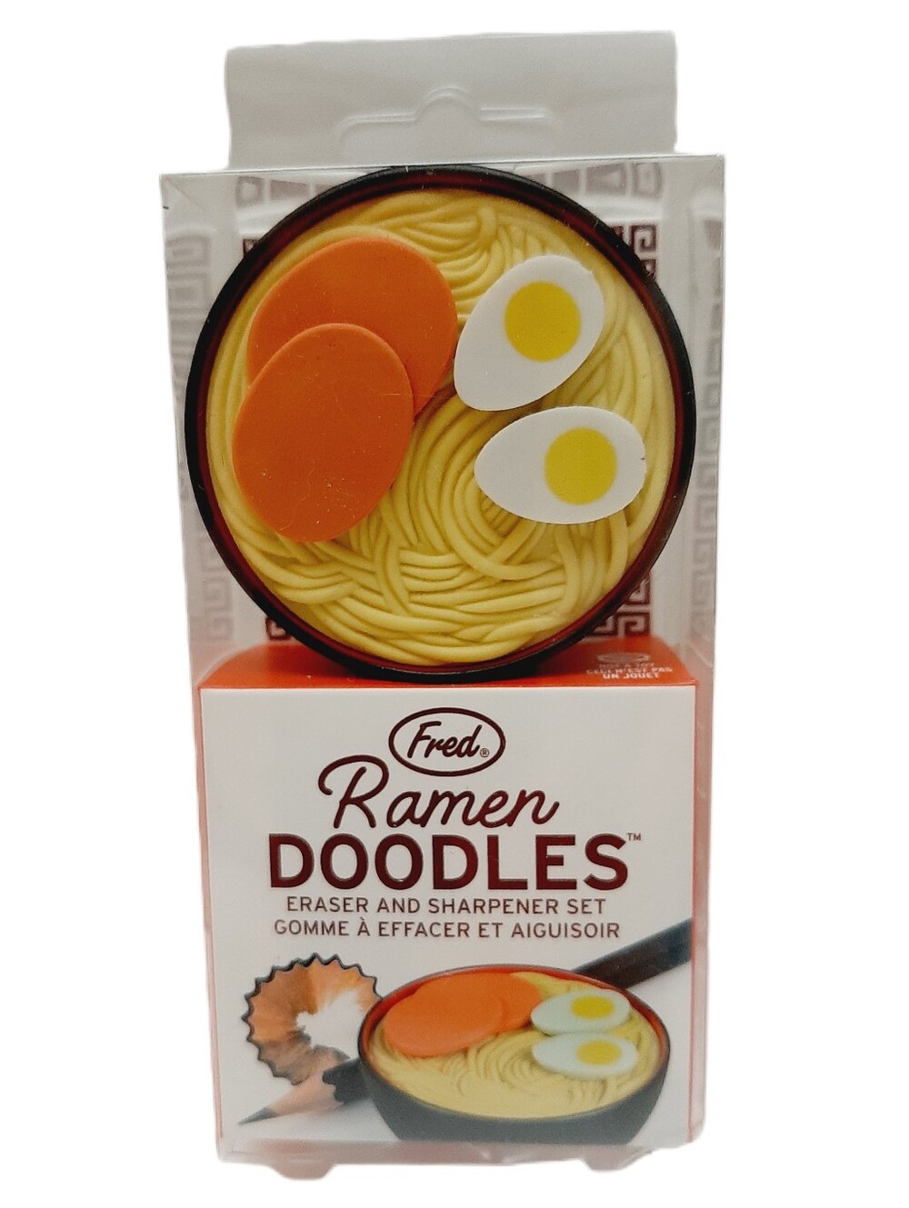 🍒4 for $20🍒 Fred Ramen Doodles Eraser & Sharpener Set - Novelty Fun Gift Kids